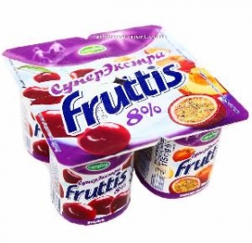 Йогурт "Фруттис" сливочный 110гр/8% в ассорт