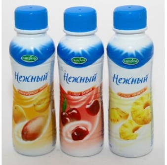 Йогкрт "Кампина Нежный" 285мл/0,1% питьевой