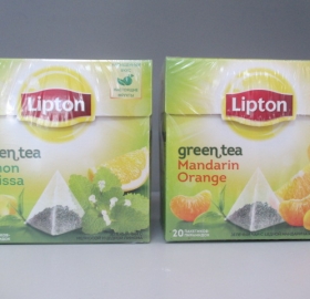 Чай "Липтон" 20п в ассорт зеленый ПИРАМИДКИ